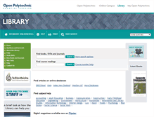 Tablet Screenshot of library.openpolytechnic.ac.nz