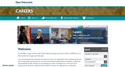 Desktop Screenshot of careers.openpolytechnic.ac.nz