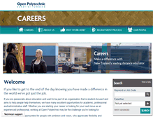Tablet Screenshot of careers.openpolytechnic.ac.nz